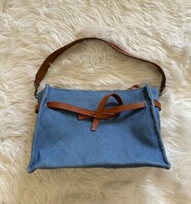 Parker Thatch Blair Bag Denim Blue Leather Strap