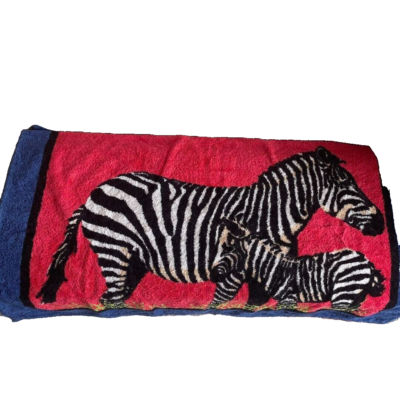HERMES Paris Cotton Beach Towel Bath Mat Towel Zebra 96cm×68cm