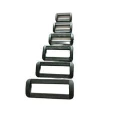 10pcs Plastic Black Buckles Adjustable Slider Clasps Bag shoes strap Accessories