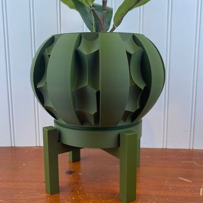 Erma Modern Indoor Planter Pot, Houseplant, 3D Printed Planter, Eco-friendly