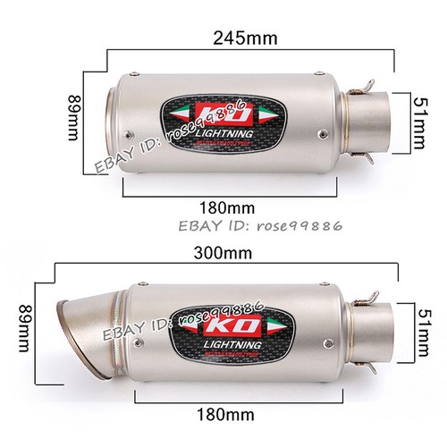 For Honda CB1000R 2007-2017 Motorcycle Exhaust Middle Pipe Link Muffler Tip - Picture 10 of 12