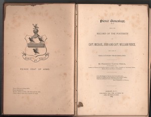 Rare-PIERCE-FAMILY-GENEALOGY-1889-Albany-MICHAEL-John-WILLIAM-Frederick-ENGLAND