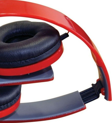 SoundLab Slim Foldable Stereo Headset Over-Ear Headphones for Phones, PC, Travel - Picture 11 of 12