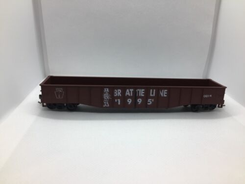 Accurail HO Athearn Gondola 50' Train Kit Completed 1995 Brattie Line Bucyrus Oh