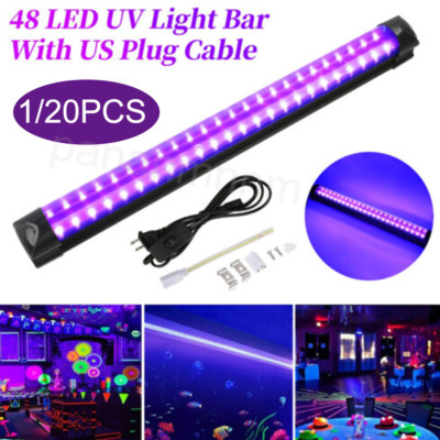 UV-Schwarzlicht-Barbeleuchtungen Ultraviolett-Lampenstreifen+US Stecker DJ Party