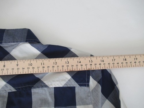 CREMIEUX Women's Long Sleeve Checker Blouse Shirt Size 2 or XS, Blue White NWOT - Picture 9 of 12