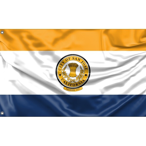San Jose Flag, California USA | Unique Design, 3x5Ft