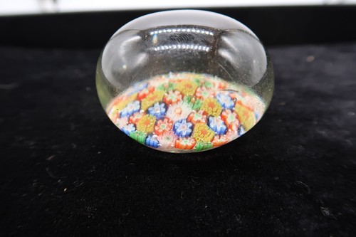 Impresionante paquete de pisapapeles de vidrio artístico Millefiori de colección flores pequeñas multicolores - Imagen 14 de 17
