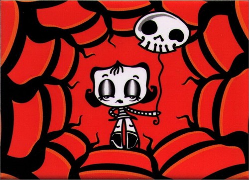 Dire Delia Skull Balloon Magnet BM1332 - Picture 8 of 11