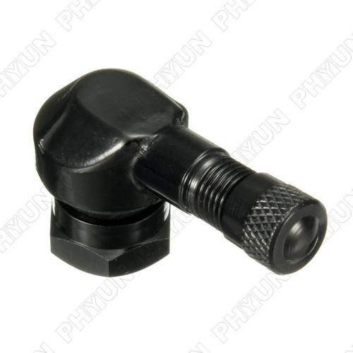 2x Motorcycle 90° Tire Valve Stems Black For Suzuki Yamaha Kawasaki Honda 11.3mm - Picture 6 of 7