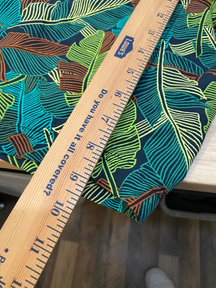 Lands End Mens XXL (44X46) Tropical Leaf Camo Quick Dry Swim Board Shorts Belt - Image 3 of 4