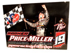 2021 PARKER PRICE-MILLER #19 WORLD OF OUTLAWS 410 SPRINT CAR DIRT POSTCARD — photo 1