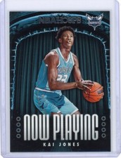 2021-22 NBA HOOPS KAI JONES NOW PLAYING #19 CHARLOTTE HORNETS