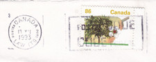 Mississauga Ontario cancel + slogan on Canada Bartlett Pear 86c SG 1476 VGC