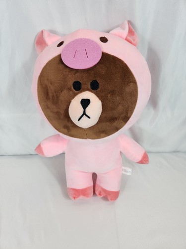 Line Friends Piggy Brown Bear Plush Soft Toy (Aussie Seller) - Picture 2 of 3