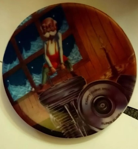 Harley-Davidson "Ratchet the Elf" Mini Plate Ornament "1995" - Picture 2 of 4
