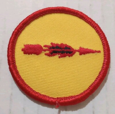 Blazing Arrow Patrol Yellow Red Patch Badge BSA Boy Scouts Of America