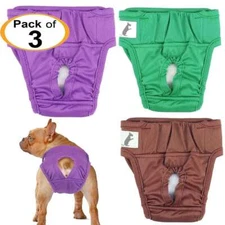 3PACK Female Dog Diapers Cat Waterproof Leak Proof Washable Reusable S M L 2XL