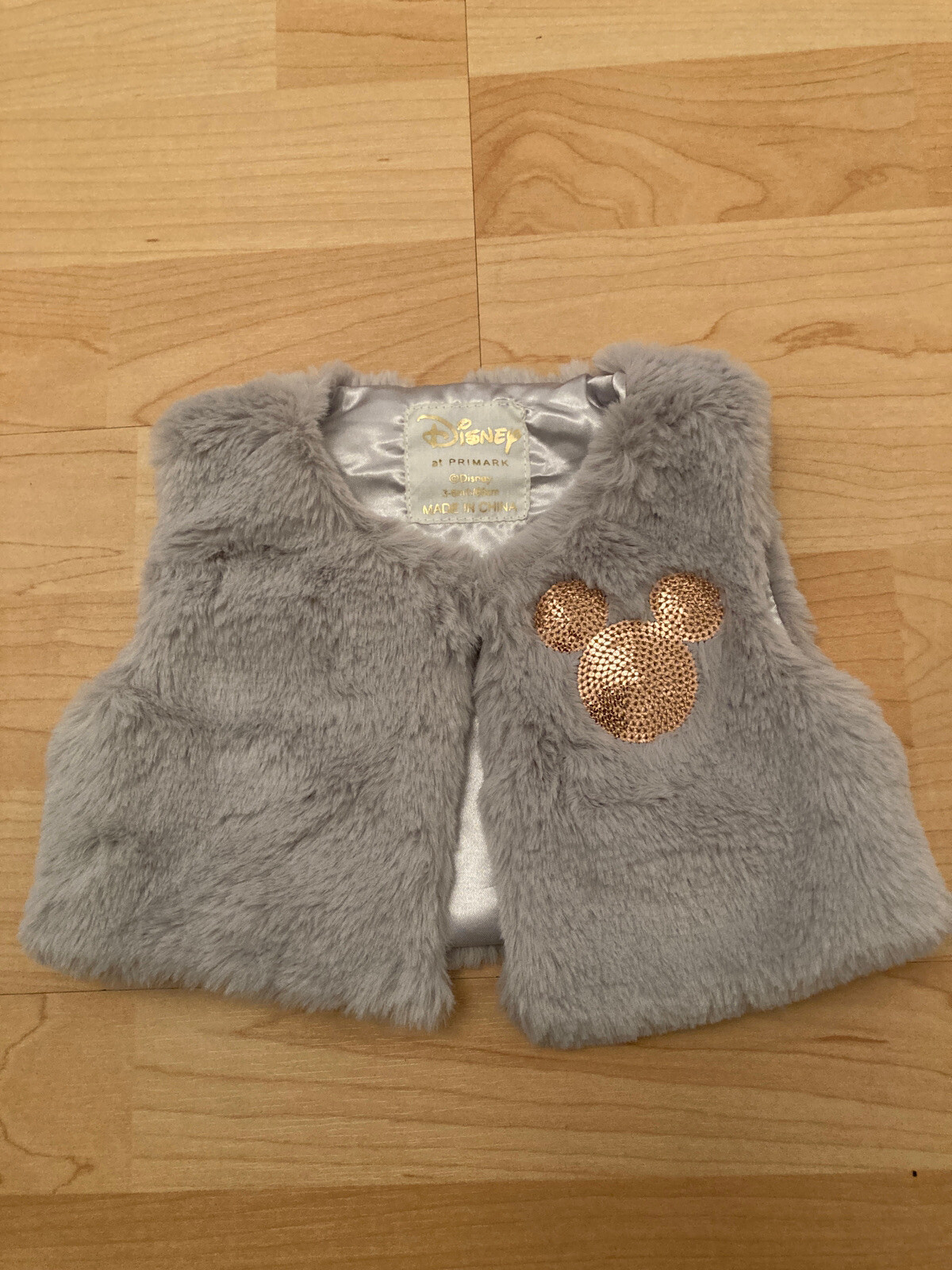 Baby Girls Faux Fur Grey Party Bolero 3-6 Months From Disney.