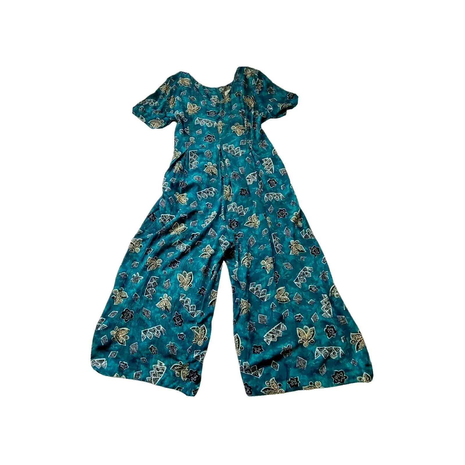 醋酸纤维休闲碎花连体裤和连裤女