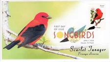 AO-4888-1, 2014, Songbirds, First Day Cover, Add-on Cachet, Digital Color Postma