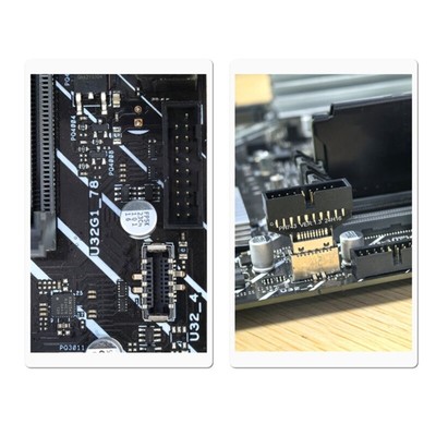 USB 3.2 TypeE to USB 20Pin 19pin Converter with Vertical Header Adapter
