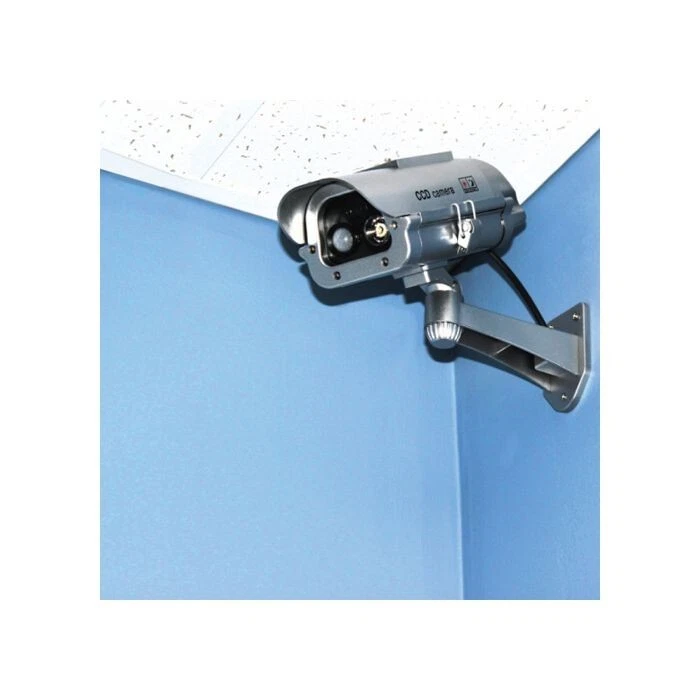 Four (4) Solar Powered Fake Dummy Security Cameras Motion Activated Flashing LED - Image 4 of 4