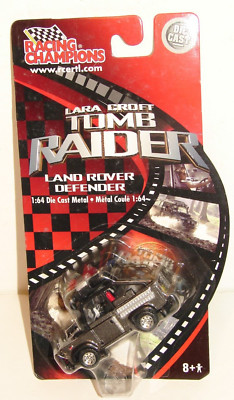 RACING CHAMPIONS Lora Croft TOMB RAIDER- LAND ROVER DEFENDER 1:64 Die Cast *NIP*