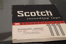 Vintage 111 Scotch 7 Reel Magnetic Recording Tape 1/4 Inch X 1200 Feet Used