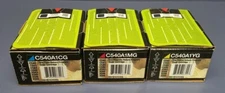 Set of 3 NEW Lexmark Toner Print Cartridges CYAN MAGENTA YELLOW