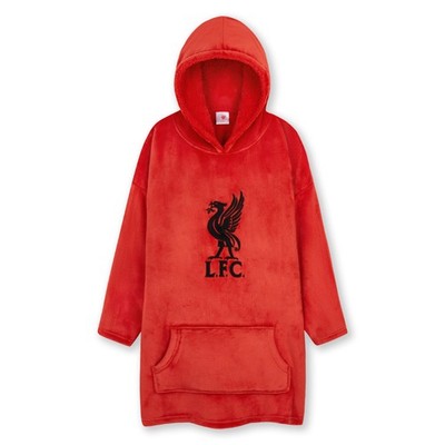 Liverpool FC - Fleece badjas met capuchon voor mannen - Officieel - Clubcadeau - Rood - Small Liverpool FC - Fleece badjas met capuchon voor mannen - Officieel - Clubcadeau - Rood - Small