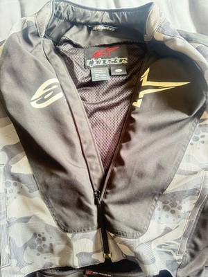 Alpinestars Summer Motorcycle Jacket Sniper Air Flo Black Camo With Kevlar XL