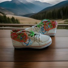 Osiris NYC 83 Girls Skate Shoes Size Girls2M White Multicolored Vintage New&Tags