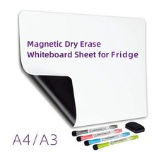 Magnetic Whiteboard A4/A3 Dry Erase Board Fridge Memo OfMagnetic fice Home Board