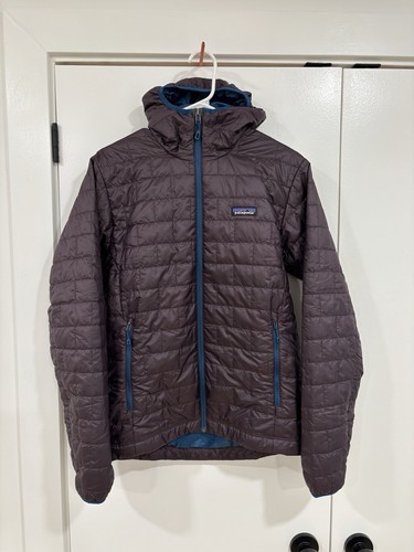 Patagonia Nano Puff Hoody Jacket NWT Mens Small Obsidian Plum - Picture 1 of 3