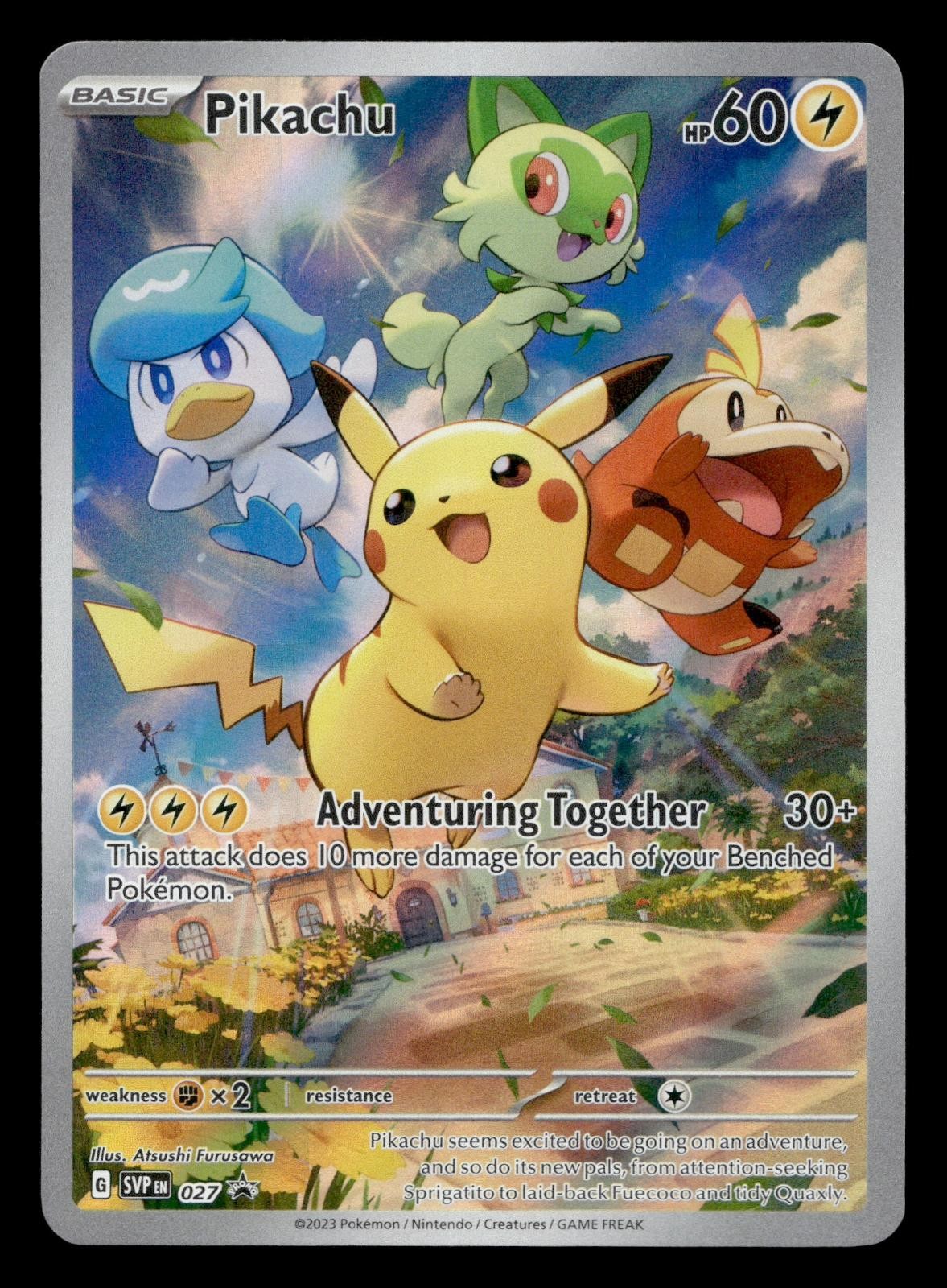 Pikachu 027 Scarlet & Violet Promo Pokemon Holo NM