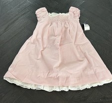 NWT Ralph Lauren GIrls Seersucker Pink Dress Sz 6