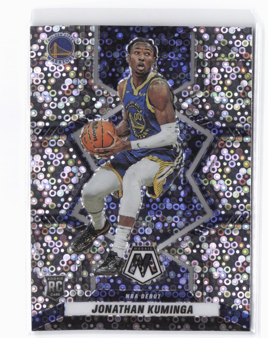 2021-22 Panini Mosaic Jonathan Kuminga RC #268 Fast Break Silver Warriors