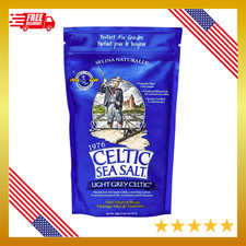 Light Grey Celtic Sea Salt 1 Pound Resealable Bag Additive-Free