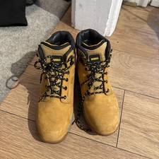 Dewalt BOLSTER Nubuck Leather Camel Safety Steel Toe Cap Workwear Boots - UK6