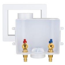 Washing Machine Outlet Box 1/2 Inch PEX F1807 x 3/4 Inch MHT Center Drain