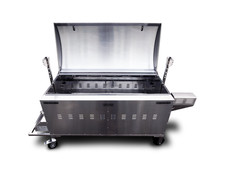 Commercial Hog Roast Machine with Spit & Pizza Oven Cradle – 80kg Pig Roaster