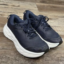 Hoka Men's Bondi SR Navy Blue White 7.5 2E Wide 1129350-OTRS Slip Resistant