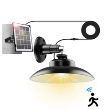 Solar Shed Light with Separate Panel Wall Mounted Solar Pendant Light Indoor Out