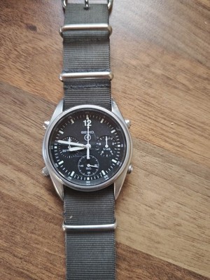 SEIKO RAF Gen1. BRITISH ROYAL AIR FORCE 1986 7A28 7120 MILITÄRISCHER CHRONOGRAPH