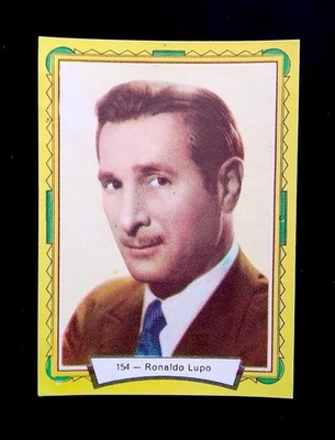 1958 Ronaldo Lupo ROOKIE Card #154 Estrellas Cine Bruguera Set Break ULTRA RAR