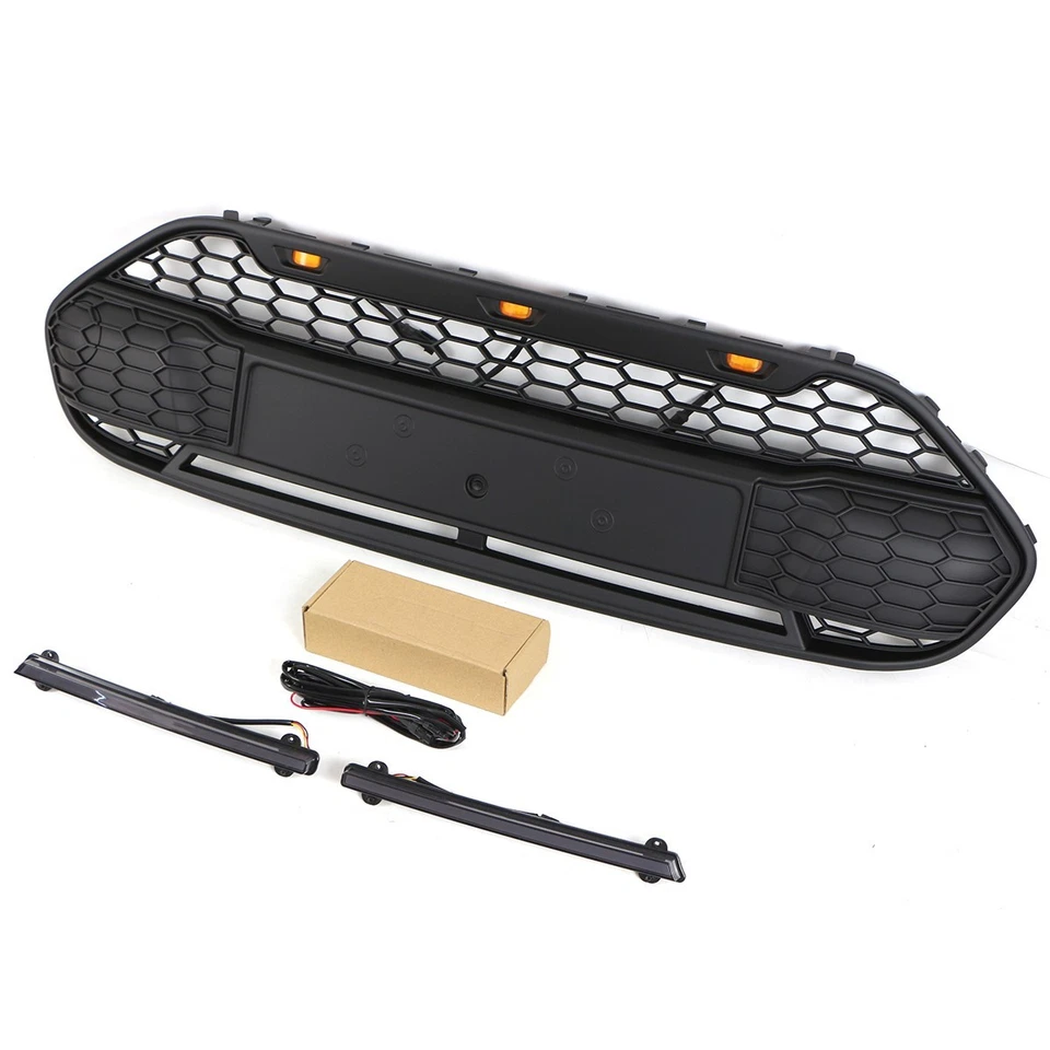 Parrilla delantera ABS con barra LED para Ford Transit Connect 2014-2018 (EE. UU.) Foto 4 de 4