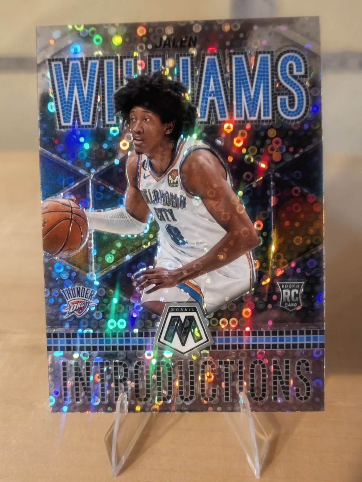 2022-23 Panini Mosaic - Introductions Jalen Williams #4 Fast Break Prizm (RC)