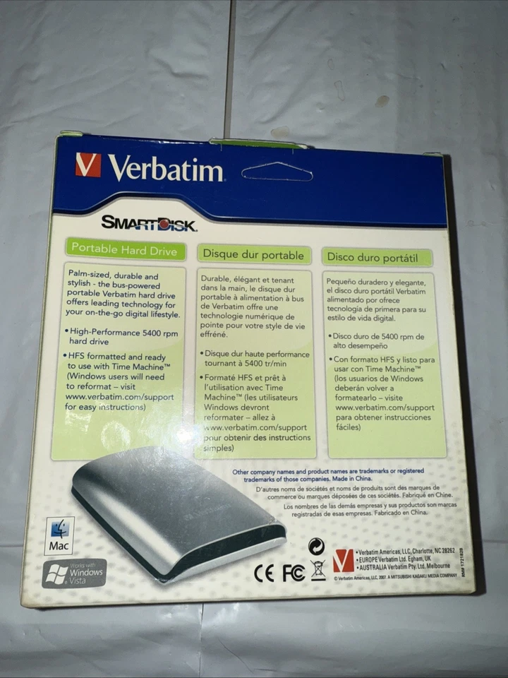 Verbatim 160GB Portable Hard Drive - Image 2 of 3