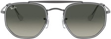 Ray-Ban 0Rb3648M The Marshal Ii Irregular Sunglasses - Gunmetal / Grey Gradient